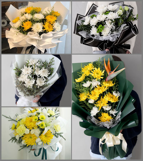 江苏常州武进区郑陆镇白事花束代送
